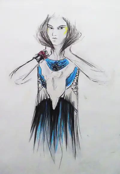 blue nature - Fashion - Illustration (2011)