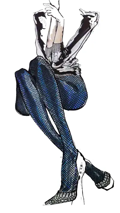 Panty hose - Fashion illustration (2011)